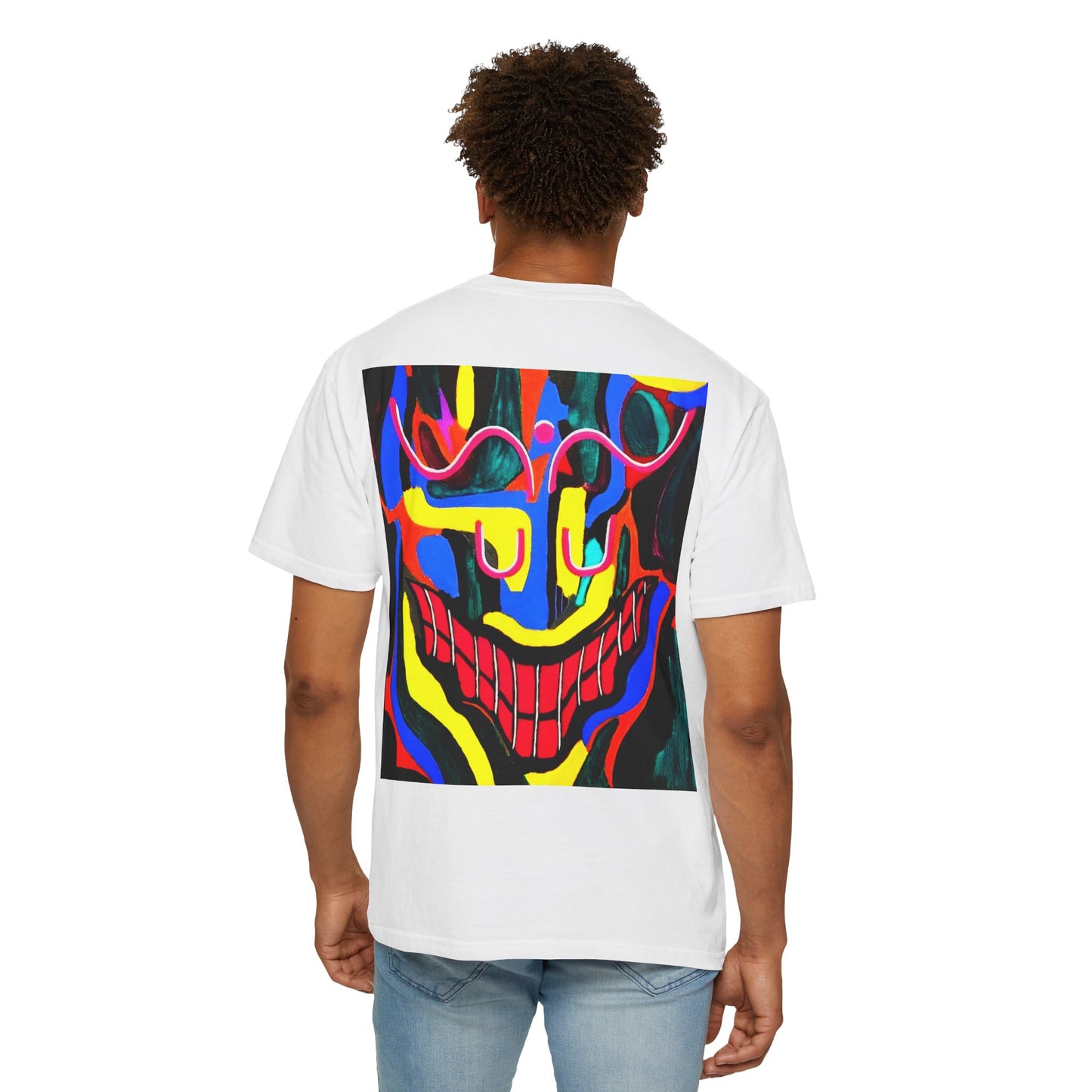 "Sneaky Smile" T-shirt - Painted by lés coloor *Limited Drop*