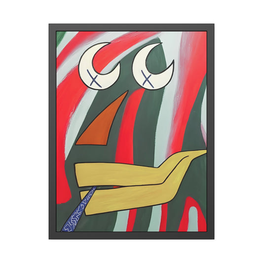 Abstract Framed Paper Poster - "SHIPI SHIPI!"