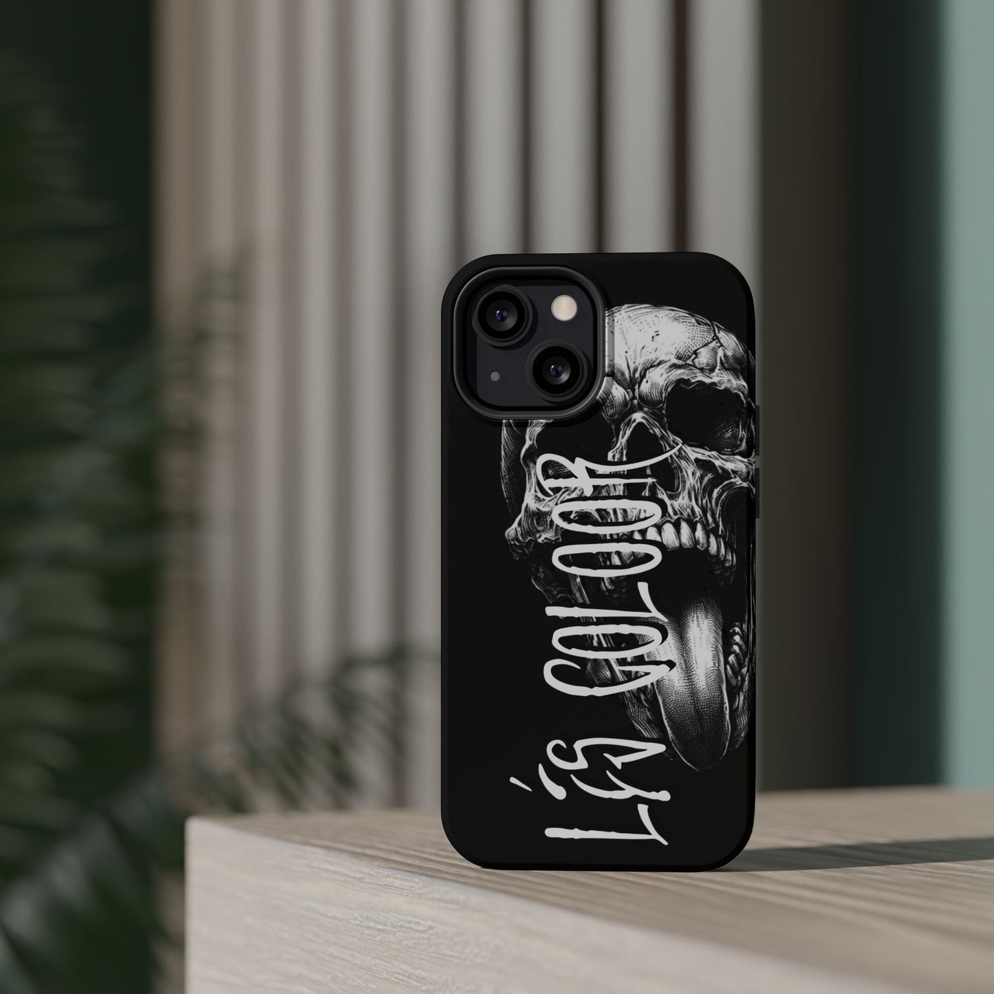Magnetic iPhone Case -'LÉS SKÜLL 2 '