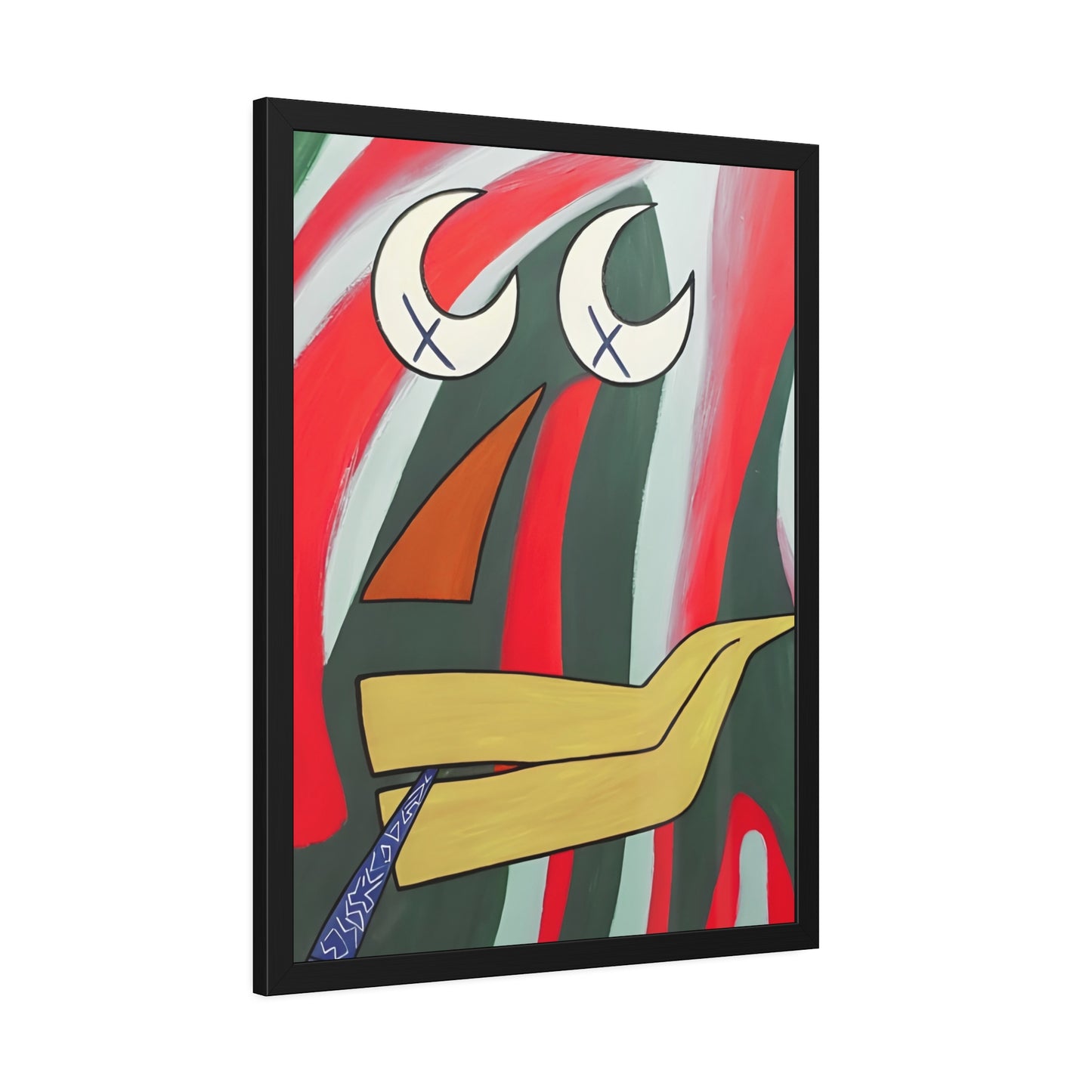 Abstract Framed Paper Poster - "SHIPI SHIPI!"
