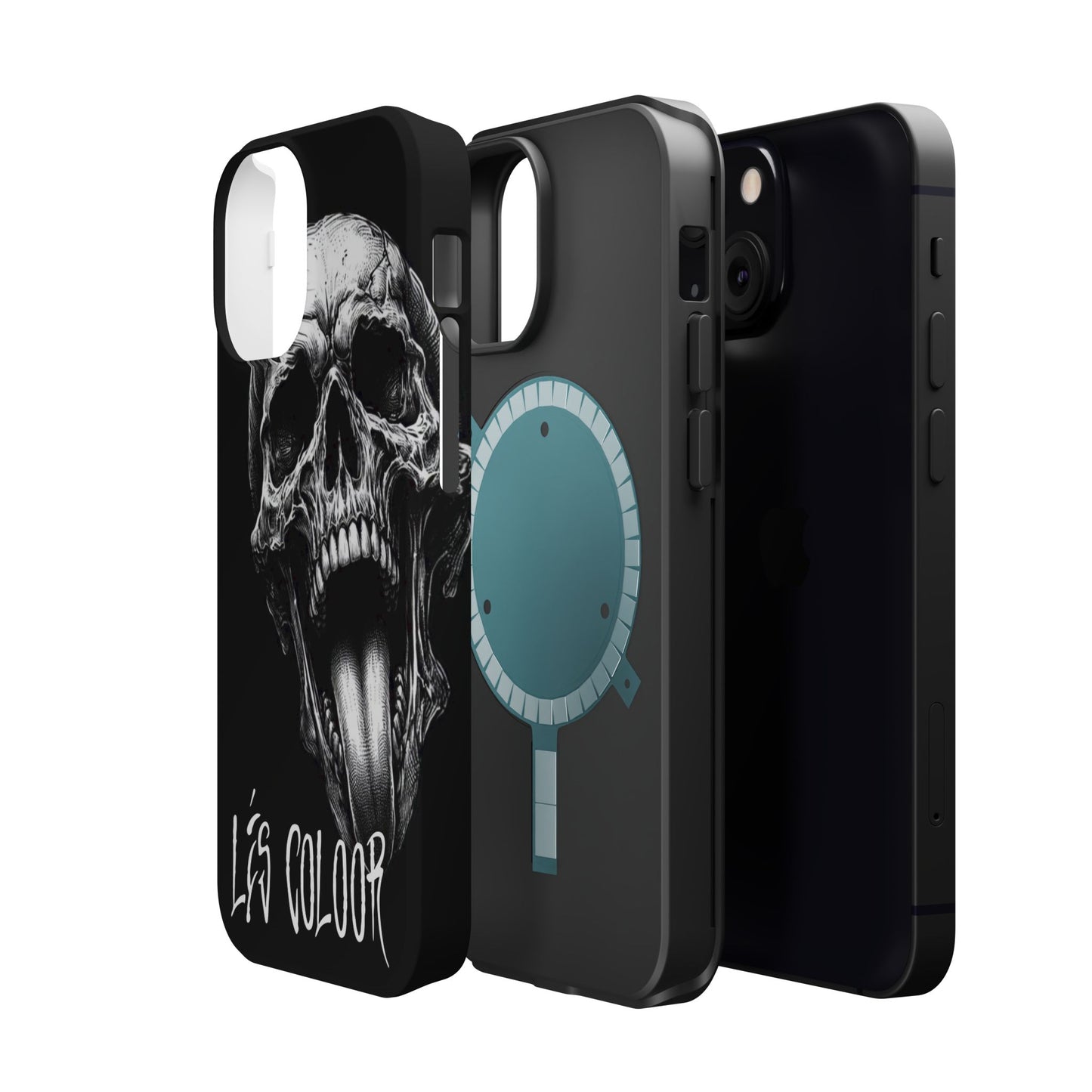 Magnetic iPhone Case -'LÉS SKÜLL'