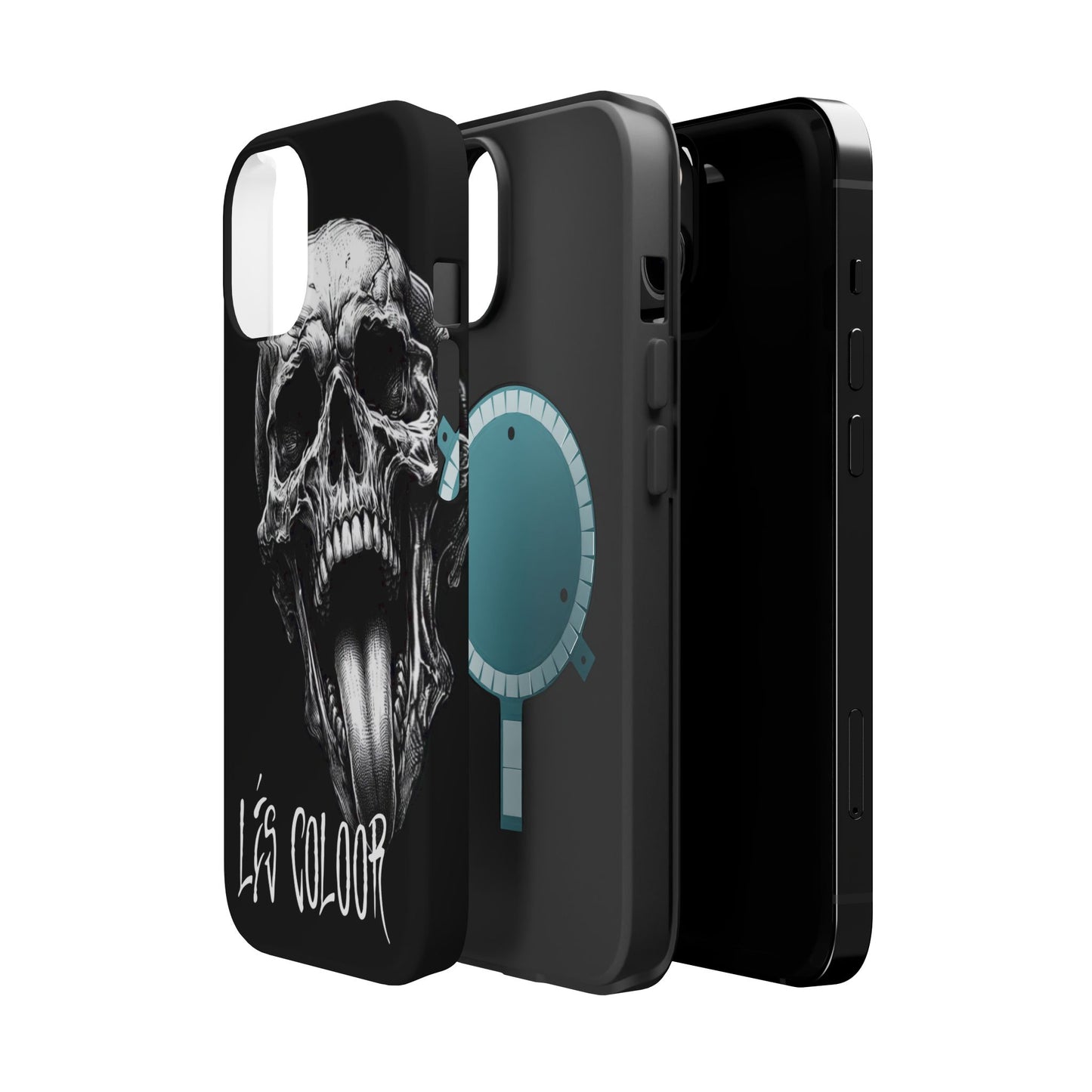 Magnetic iPhone Case -'LÉS SKÜLL'